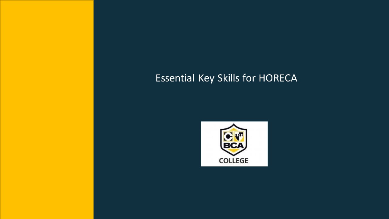 HoReCa - Essential Key Skills for HORECA